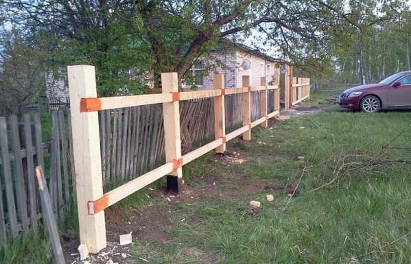 деревянный забор своими руками