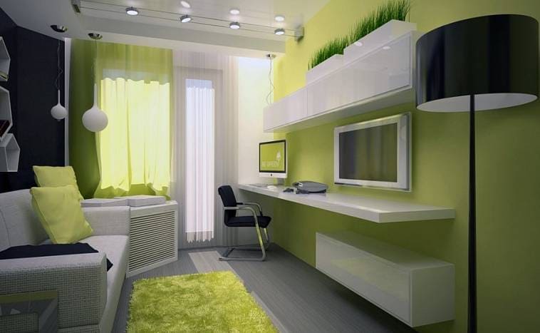 Дизайн комнаты со швейным уголком