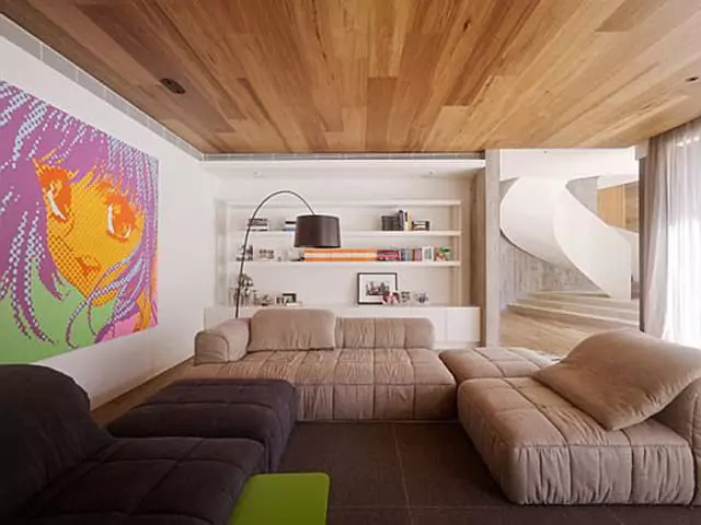 Двухуровневые потолки в дизайне интерьера 94