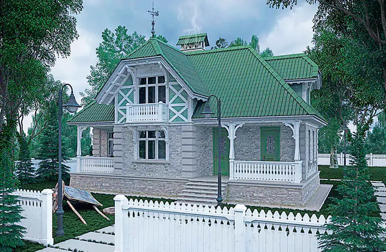 Фото красивых домов и коттеджей в России 48