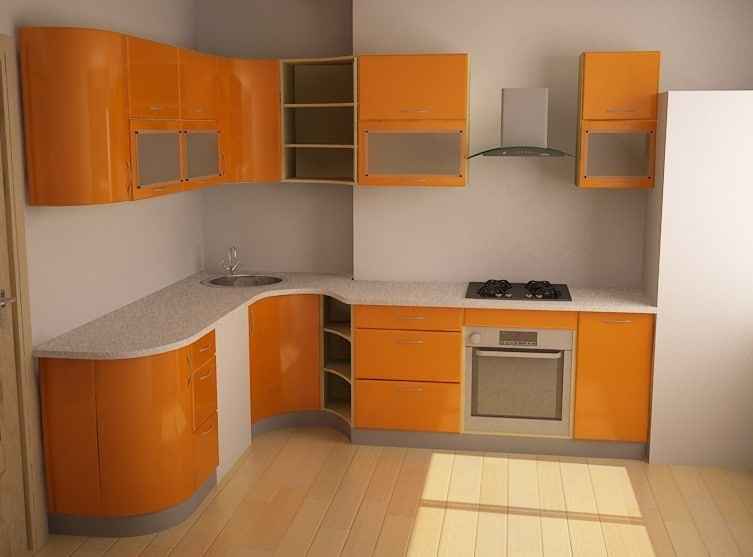 Дизайн маленькой угловой кухни варианты кухонного гарнитура 079_36